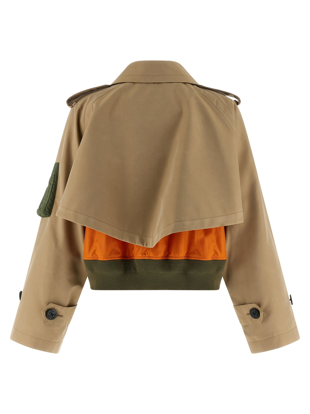 Sacai Double Layer Trench Coat Trench e Impermeabili - Beige | aca1fdcecc585cac0125ea826c36b0752e83a4e3