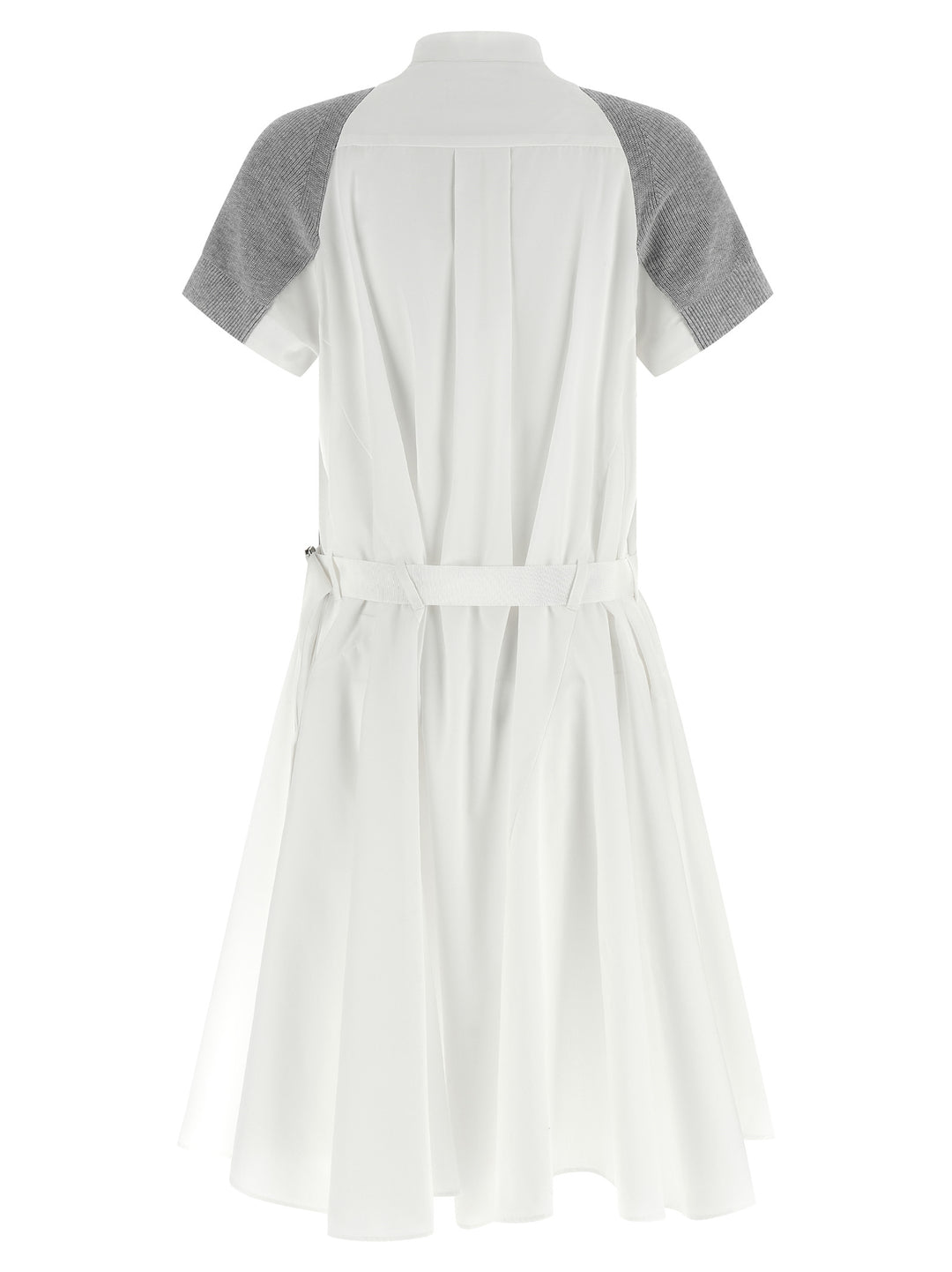 Sacai Hybrid Dress Abiti - Bianco | 89488b73f3b1e82e12a7f6d0ea5509aa5aa553e7