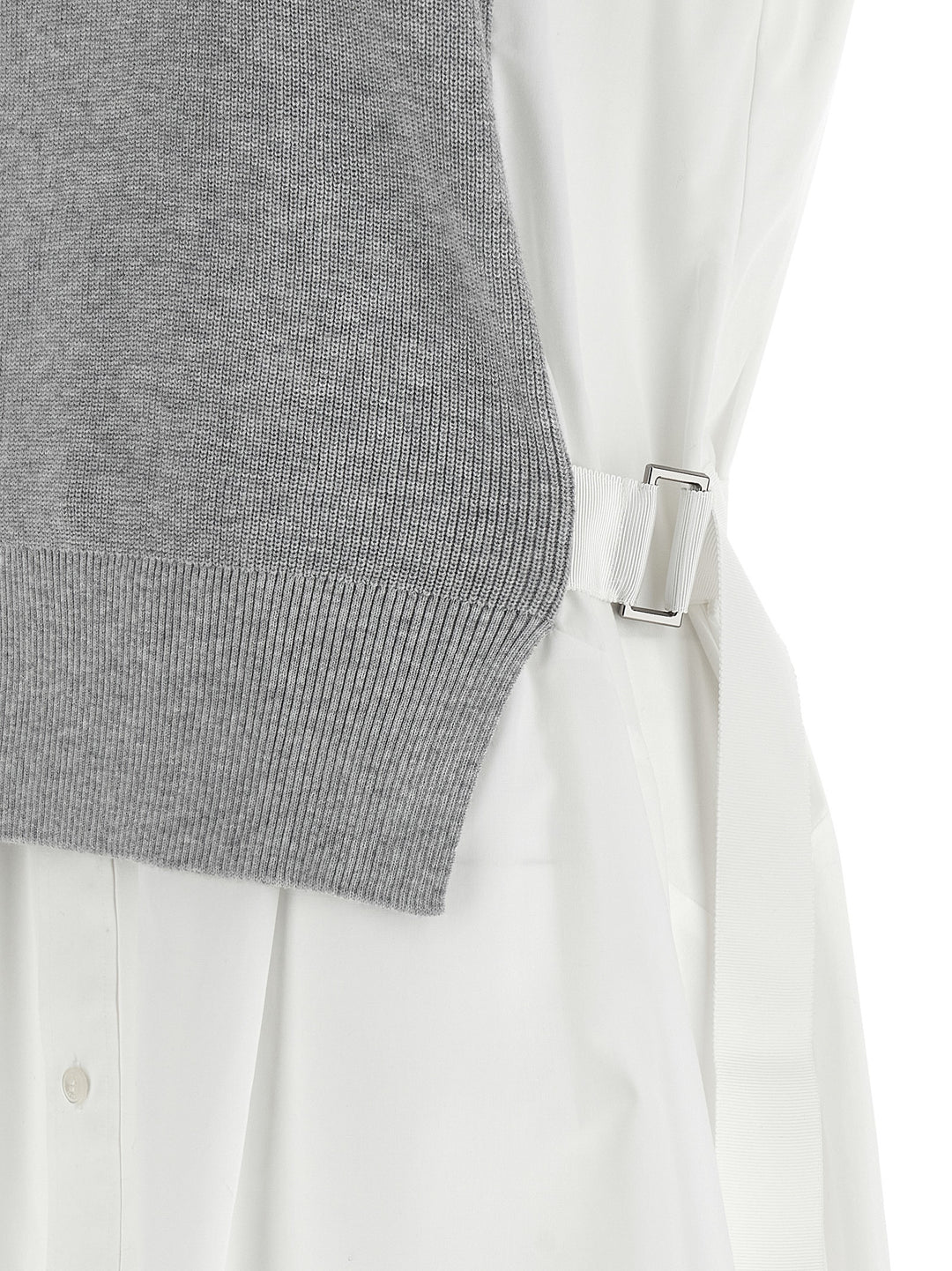 Sacai Hybrid Dress Abiti - Bianco | 1f4f5b922f8c087da8c59b905995b620200b6e01