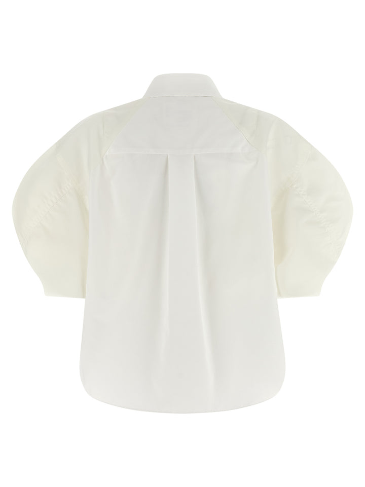 Sacai Bomber Sleeve Shirt Camicie - Bianco | aab31b69f4bb16529cfcf4d80214edc4444b8eae