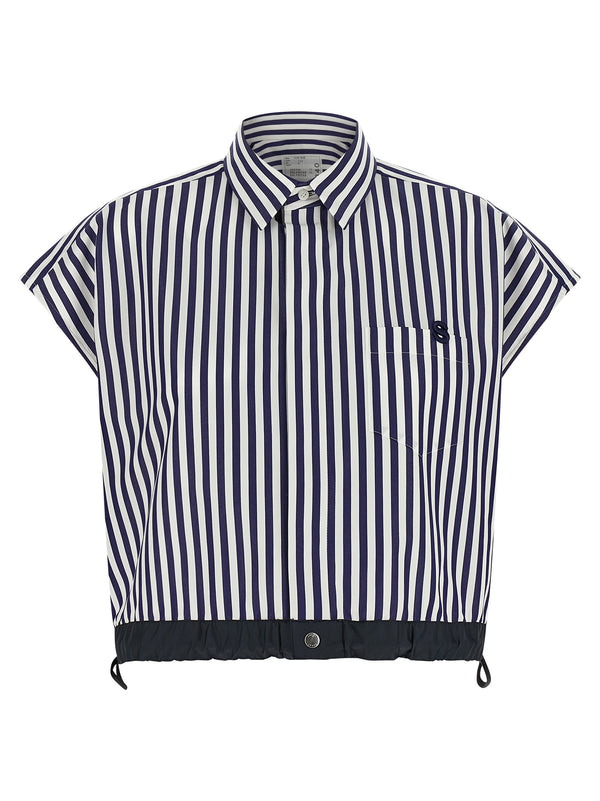 Cropped Shirt Camicie Blu