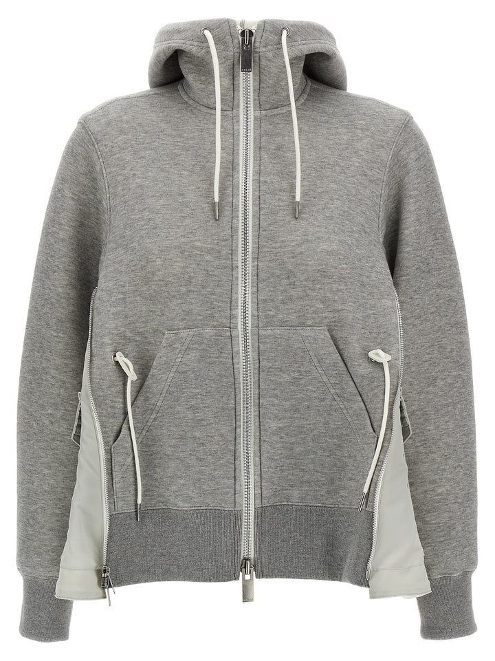 Sacai Sponge Felpe - Grigio | d0a1be416dd76f0f7f4903278b31bc03dca43b3d