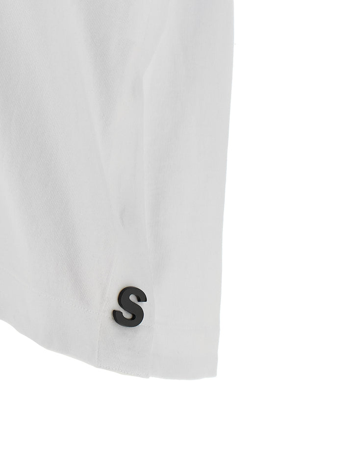 Sacai Logo Pin T shirt - Bianco | 471625ffecb930f89a87d946ca915e70541c16de