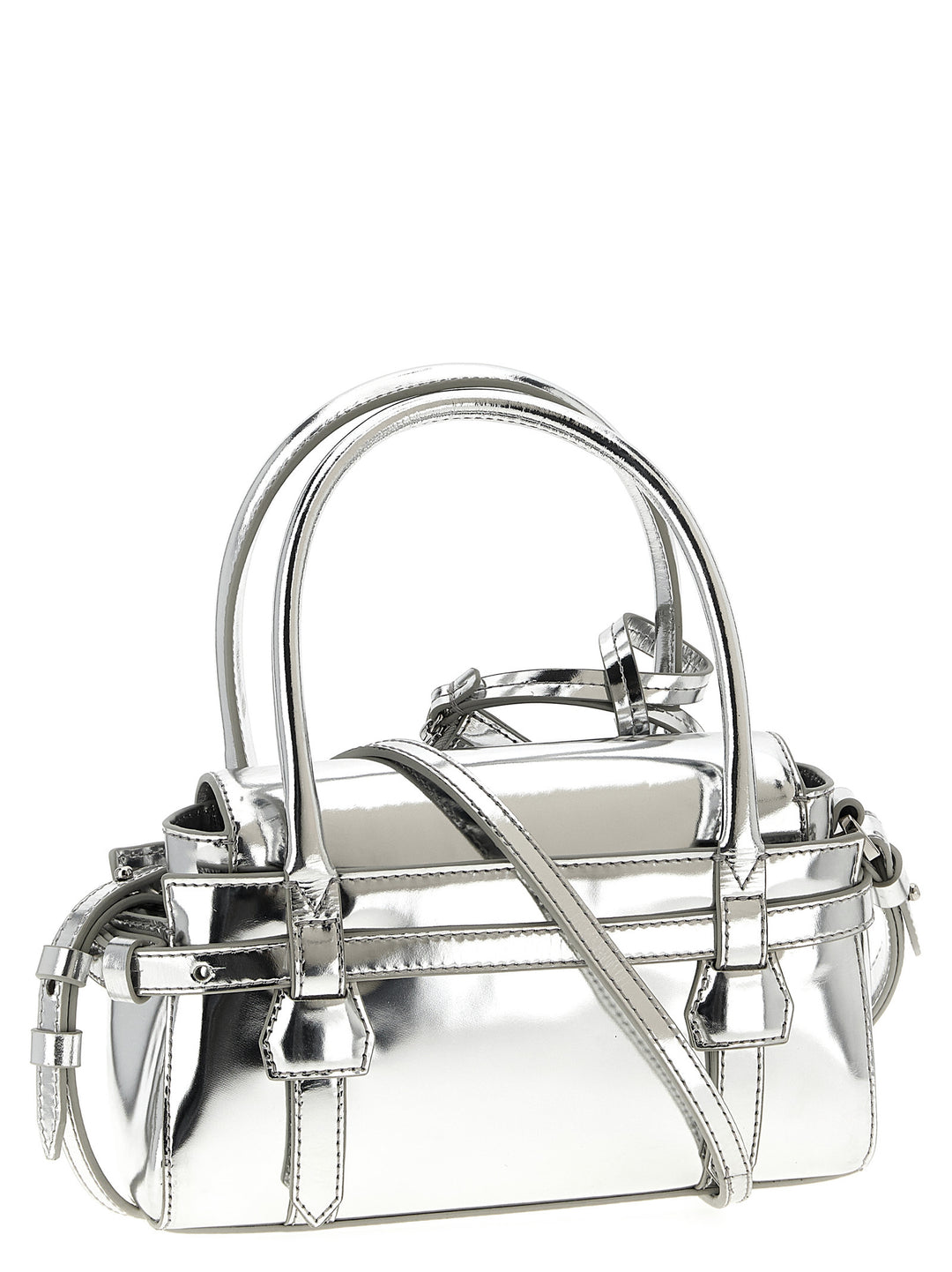 Dsquared2 Twin Mini Borse a Mano - Silver | 65497e5be516cad6515d7aeba08b44fcdcc5d282