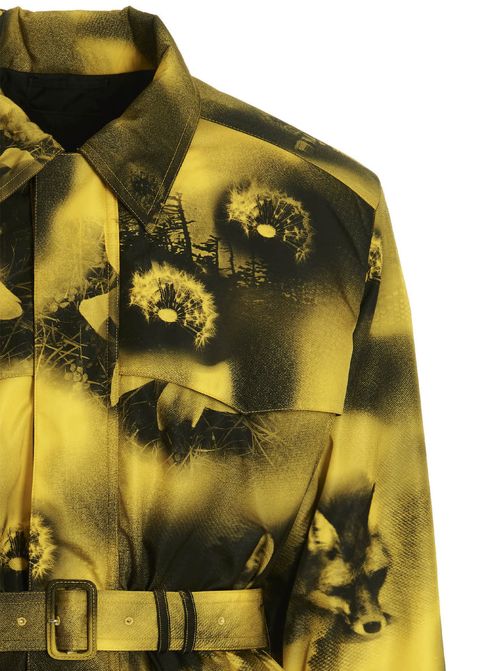Prada Re-Nylon Printed Parka Giacche - Giallo | ea3a86ebbf097ad69005107c67096b41e45e73d8