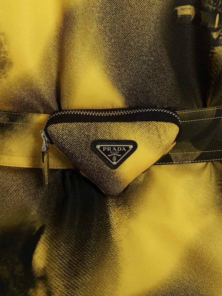 Prada Re-Nylon Printed Parka Giacche - Giallo | c09bf3ad03b4393bcf631671f0aa7ada31165361