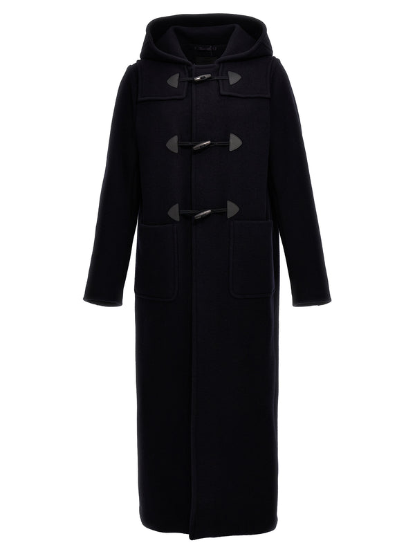 Long Montgomery Coat Trench E Impermeabili Blu