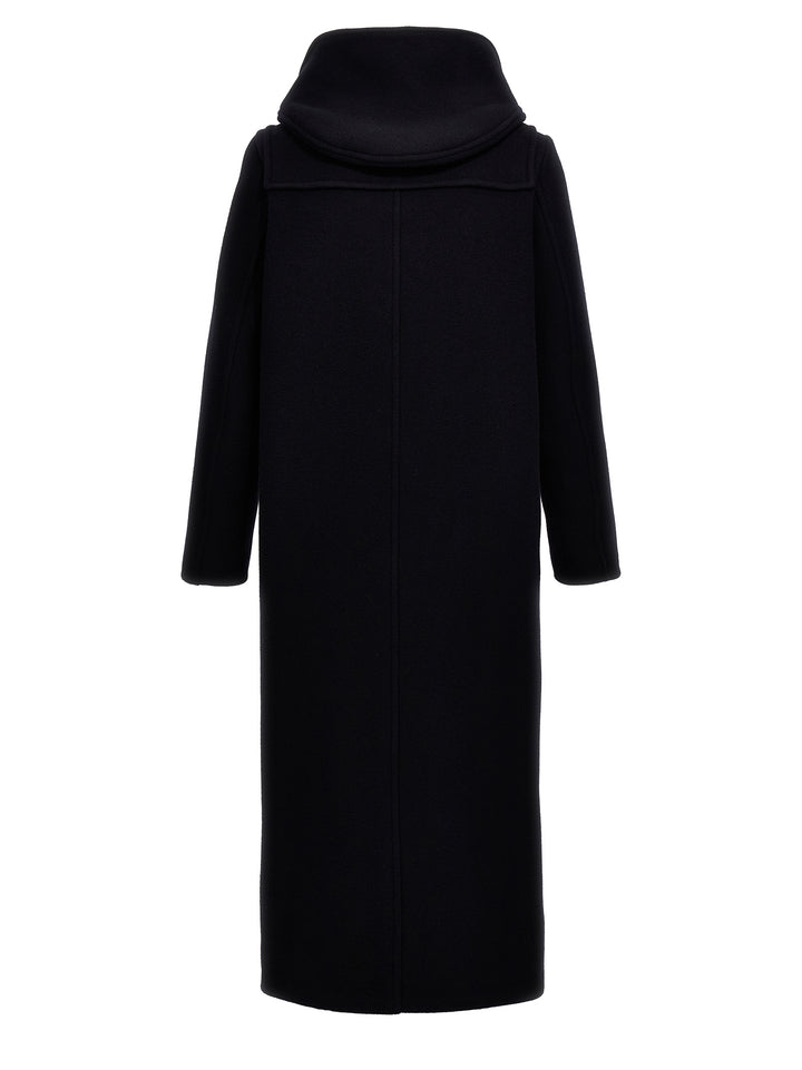 Prada Long Montgomery Coat Trench e Impermeabili - Blu | 695cca47ce84ea2761b9bf4481d34dfc29f64e57