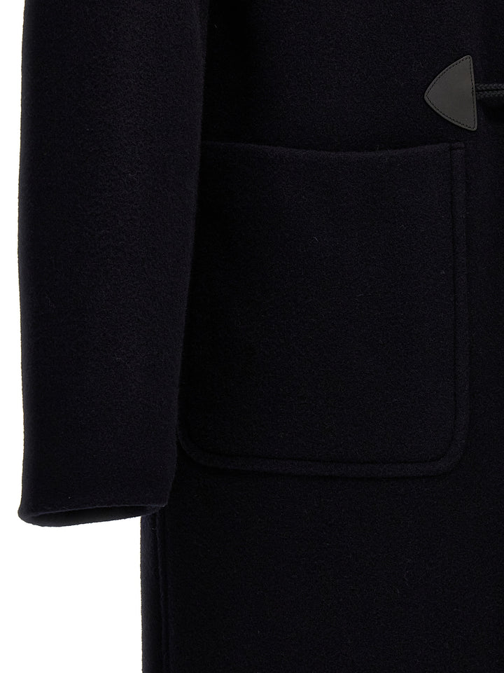 Prada Long Montgomery Coat Trench e Impermeabili - Blu | 285b8125fe39b2c63019a65791d1b91bdacacbc7
