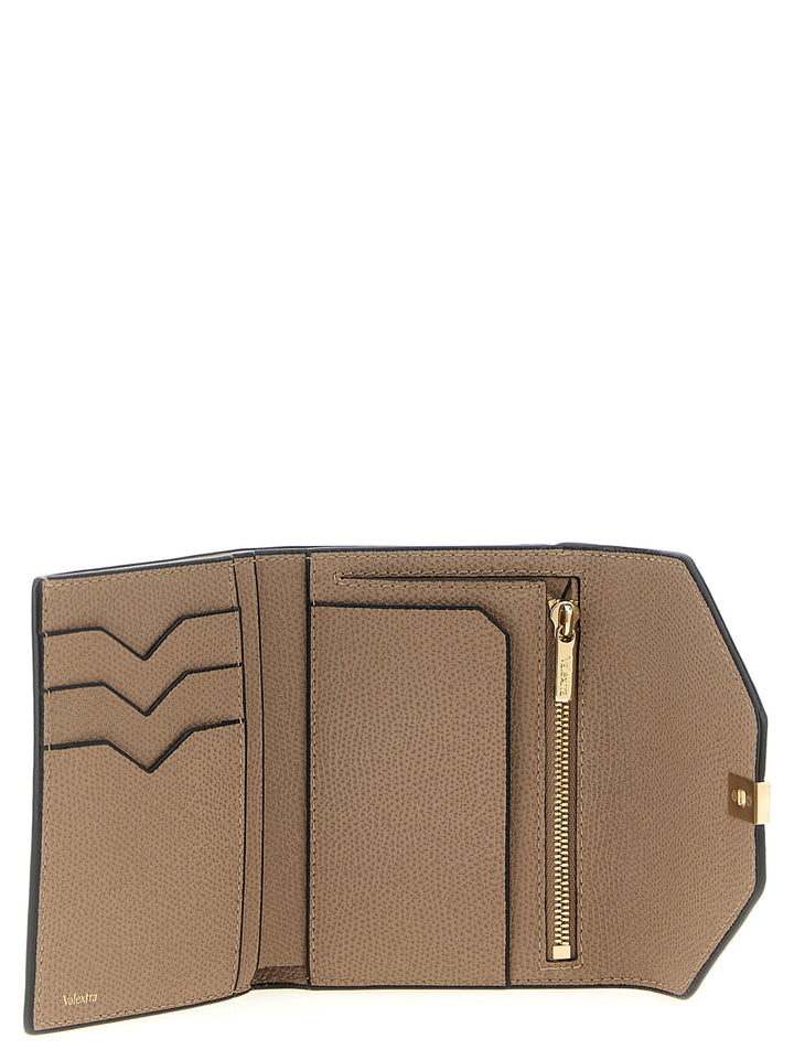 Valextra Iside Trifold Portafogli - Beige | 2d705e701e30536013afa7717aab9cd4987c66f1