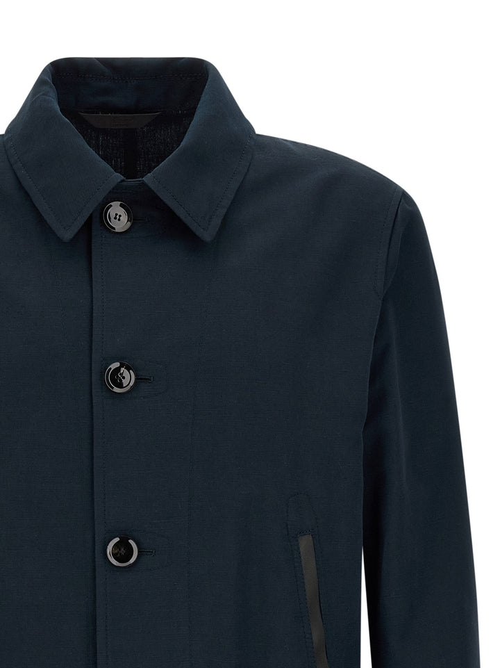 Brioni Desert Puffer Jackets - Blu | 045708c5dd1b527f951348c44a669f9221283c2c
