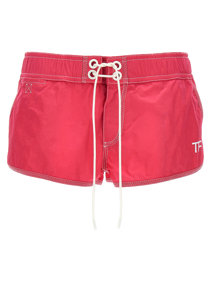 Tom Ford Logo Nylon Shorts Bermuda e Short - Fucsia | 37f55175cb0e583520cf9b8eb038d5b0a3e73637
