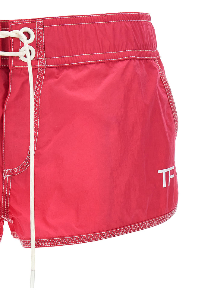 Tom Ford Logo Nylon Shorts Bermuda e Short - Fucsia | 00b37943d8c609c952f3071cb953df4b53812a91