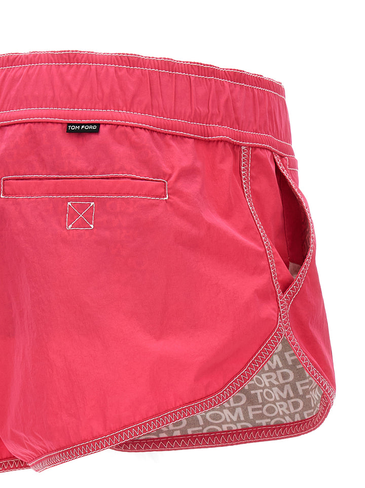 Tom Ford Logo Nylon Shorts Bermuda e Short - Fucsia | 2d90cc73894cb0eb7847d632c9750c5e5d35002b
