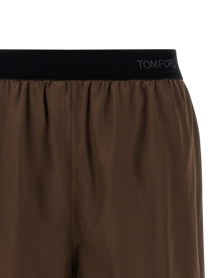 Tom Ford Silk Shorts Bermuda e Short - Marrone | 6b27cbba4cf1db61b54a86ad43549e25678b1490