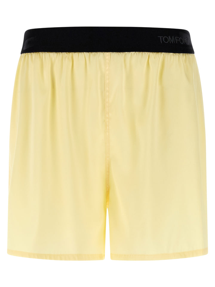 Tom Ford Silk Shorts Bermuda e Short - Giallo | 69f1ba7f8caa43ed207a0bc3d1f8c5ea18742ab4