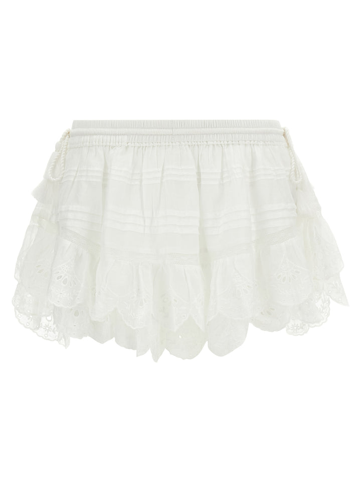 Marant Etoile Puria Bermuda e Short - Bianco | 232db9061a454abeb58b02eba6c038330f10b890
