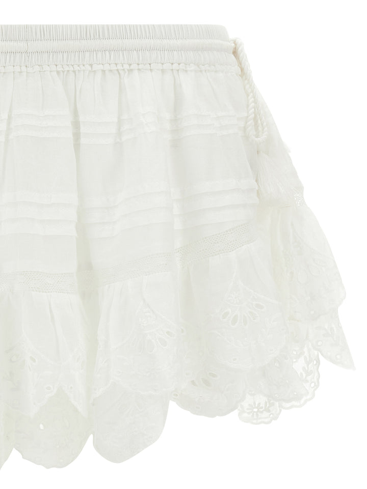 Marant Etoile Puria Bermuda e Short - Bianco | f1515303d4fe56df139e0d59e70c26466c008950