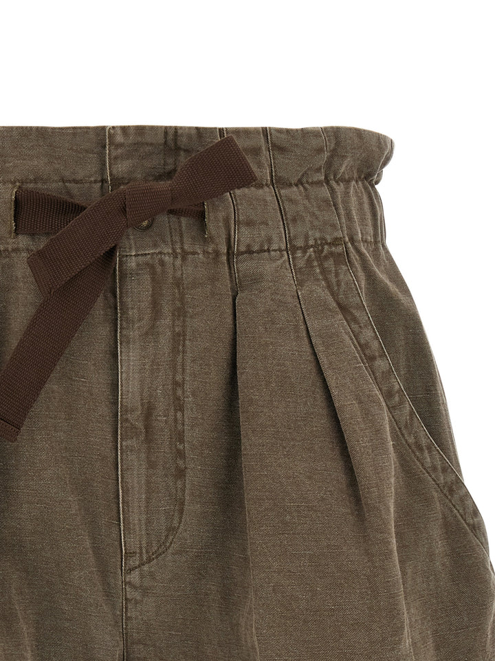 Marant Etoile Nirma Bermuda e Short - Marrone | a622ea8a9e5e8051cf67e7a43cedcea0019a49d7