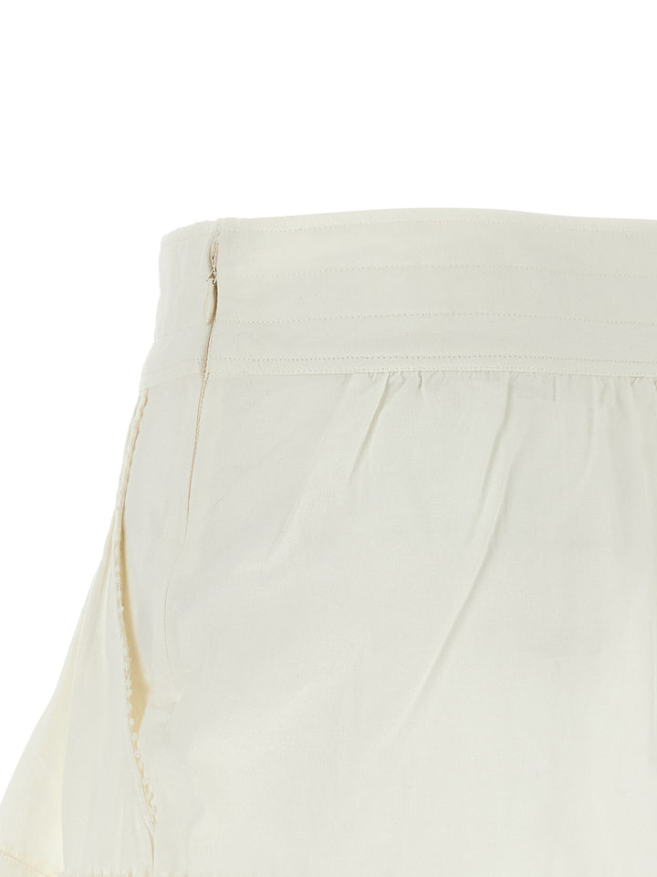 Isabel Marant Cybila Bermuda e Short - Bianco | 1ac596fb23228c3ea54ee12a155de7ef76379b96