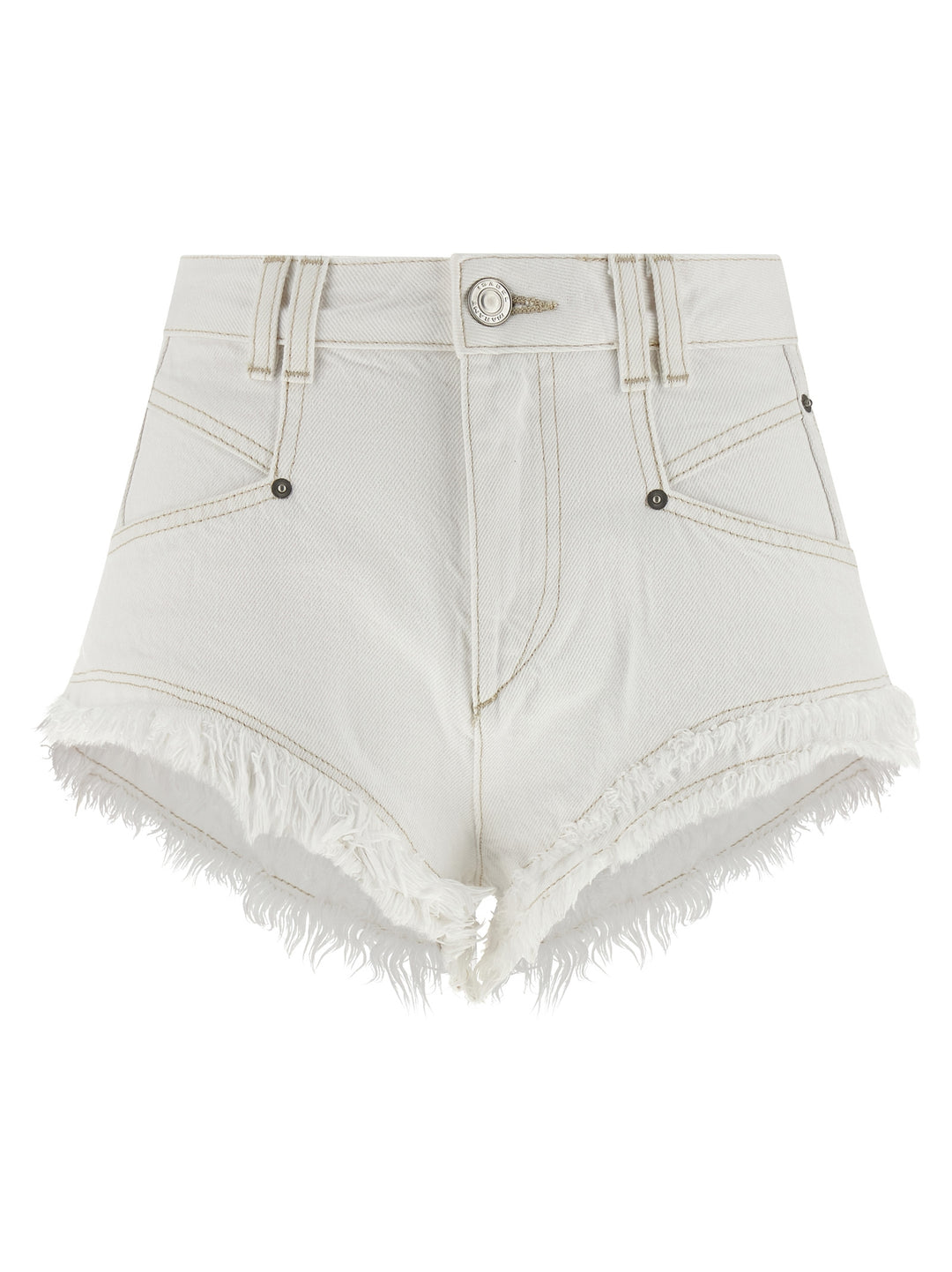 Isabel Marant Eneidala Bermuda e Short - Bianco | 6f621ff72e82c438988bf4e4688422ab846eedab