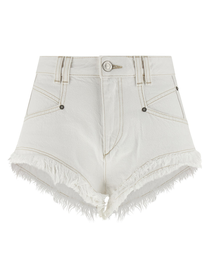 Isabel Marant Eneidala Bermuda e Short - Bianco | 6f621ff72e82c438988bf4e4688422ab846eedab