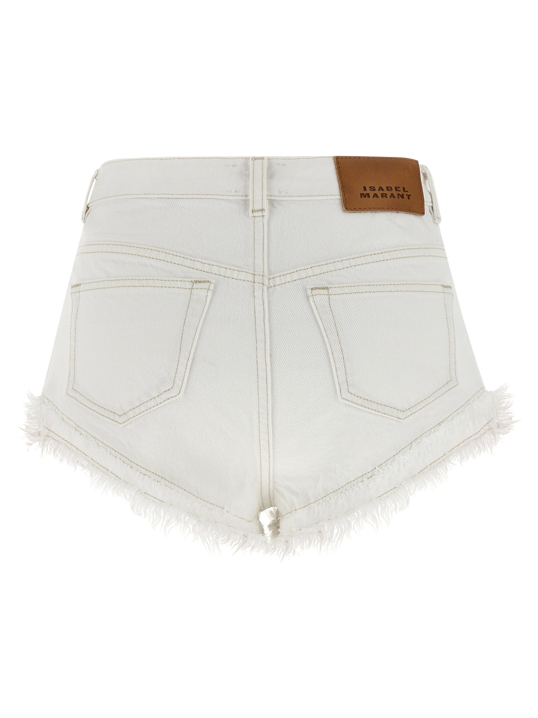 Isabel Marant Eneidala Bermuda e Short - Bianco | f62e0eac03f2f19fd50eab463ad29e932da9393e