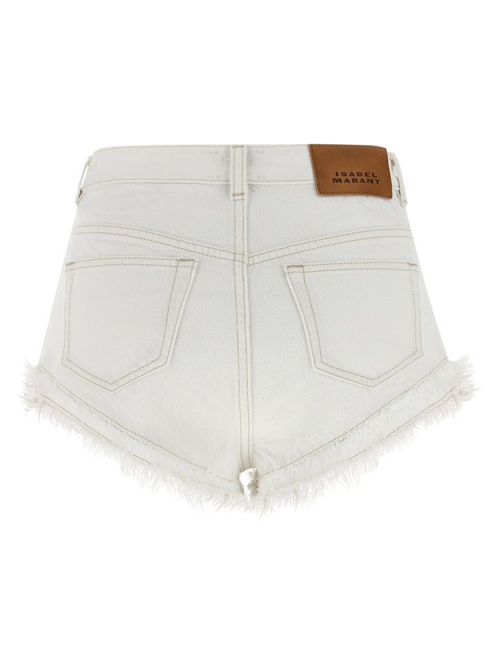 Isabel Marant Eneidala Bermuda e Short - Bianco | f62e0eac03f2f19fd50eab463ad29e932da9393e