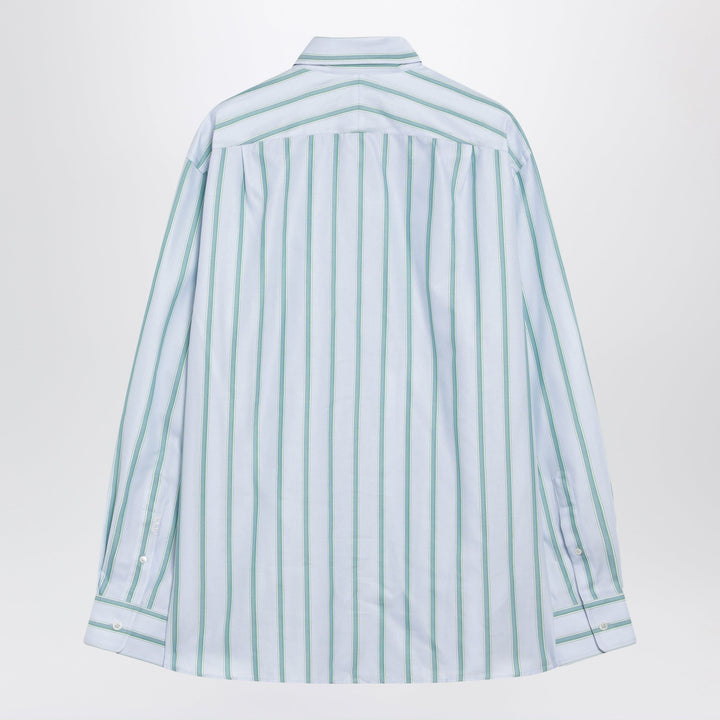 JW Anderson Chemise Bleu Clair Rayée en Coton