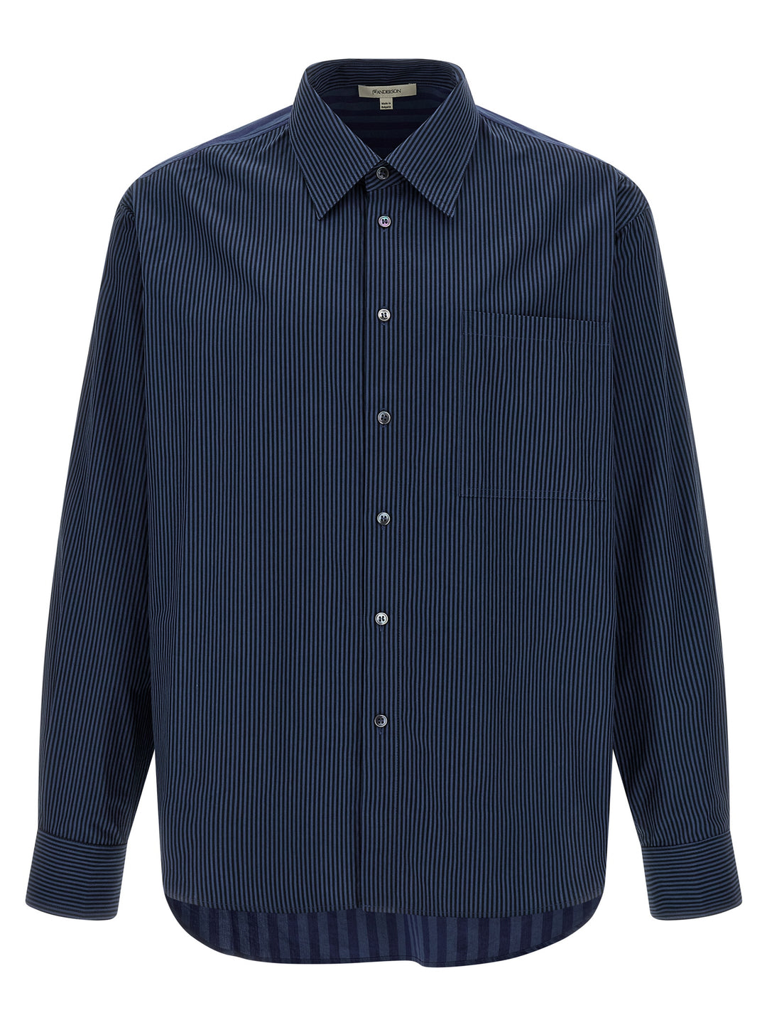 J.W. Anderson Patchword Striped Camicie - Blu | bf7eaa340cb46d170b4367f8393d5a54e8aad393