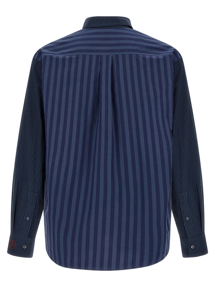 J.W. Anderson Patchword Striped Camicie - Blu | d3d49232e1781e22d557583943cc0c5b108d14d6