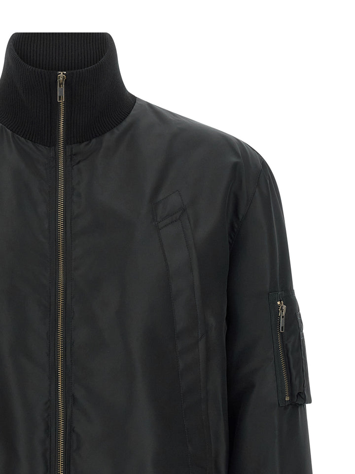 Mm6 Maison Margiela White Stitch Line Puffer Jackets - Nero | cadc63a57a881035f4a403474e9e5d053aa5c2c3