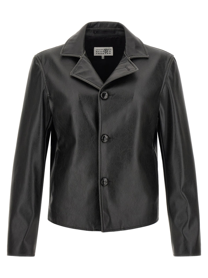 Mm6 Maison Margiela Western Carré Jacket Puffer Jackets - Nero | e06e62e6583e6d1e0c57ef44121eedfe02a7d71f