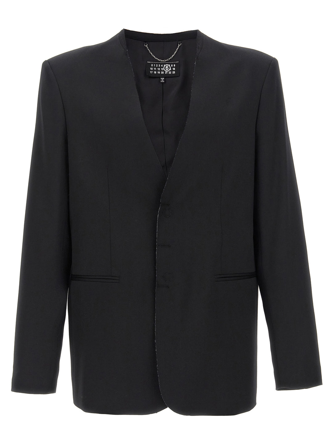 Mm6 Maison Margiela Single-Breasted Blazer - Nero | 3f321dd06d045c06c6361aa773b4de2834c82e3f
