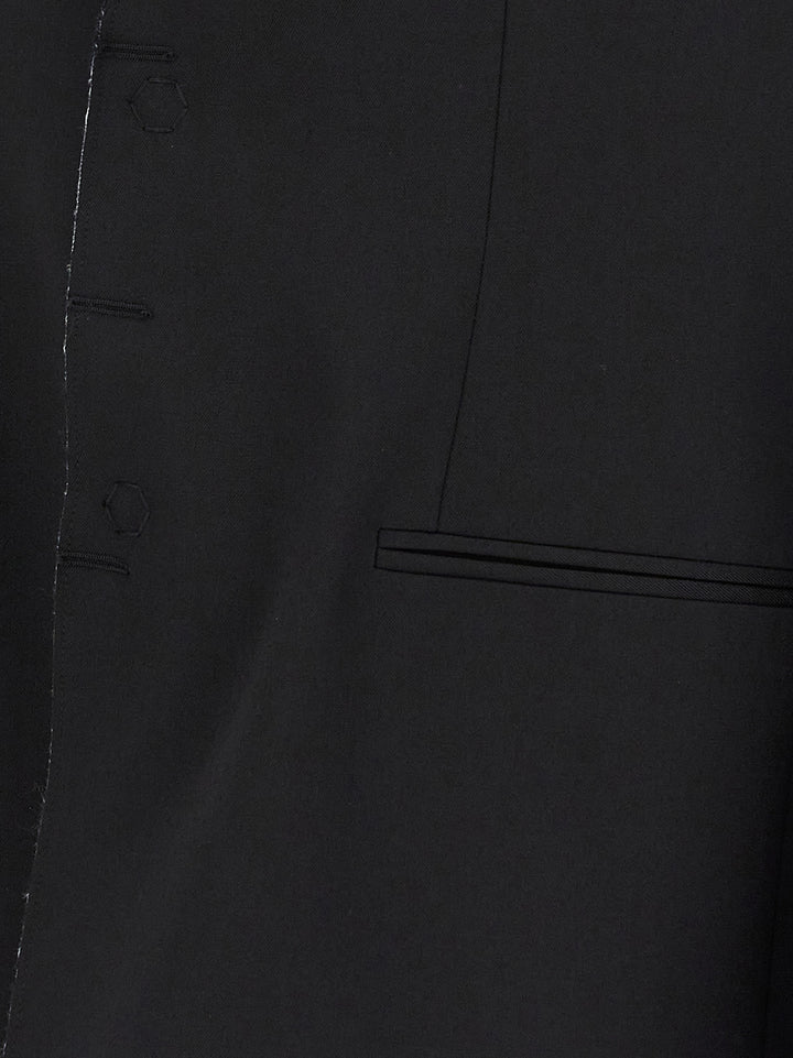 Mm6 Maison Margiela Single-Breasted Blazer - Nero | fcf17ad1c1353f9f2943bae06ff6cb11e0f86d69