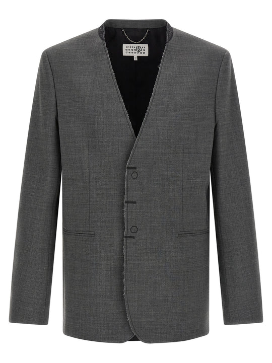 Wool Blazer Grigio