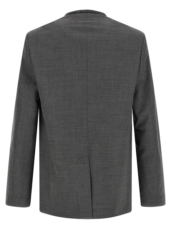 Mm6 Maison Margiela Wool Blazer - Grigio | 5f4dfa388a14529296fa356191906b0266b5fe00