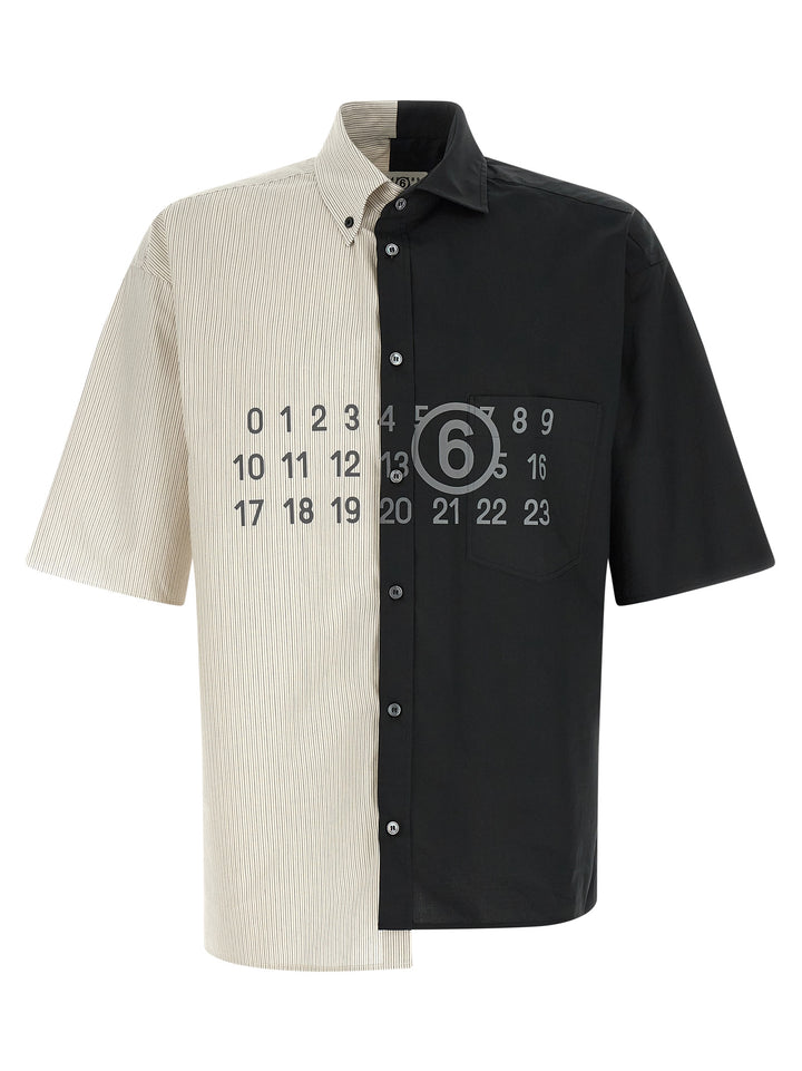 Mm6 Maison Margiela Patchwork Shirt Camicie - Nero | a9ba6e8398298a22ac680e108f323e868f48b342