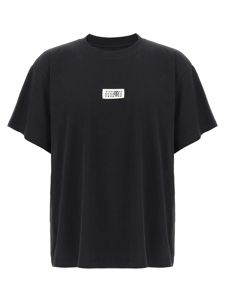 Mm6 Maison Margiela Numeric Signature Mm6 T shirt - Nero | 24dc5d5a095da66c6a35947b4a21a0c4eb5bcc71