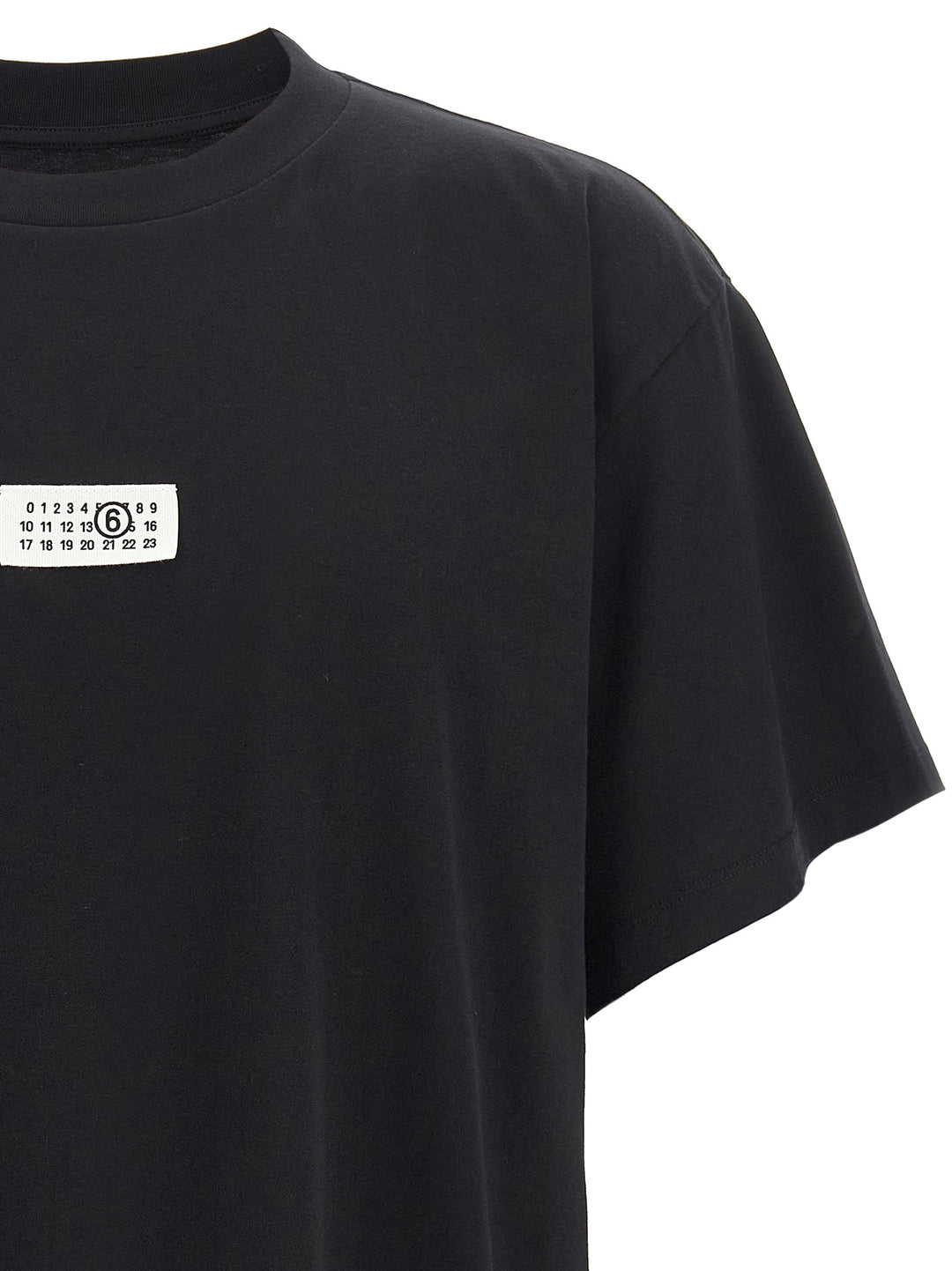 Mm6 Maison Margiela Numeric Signature Mm6 T shirt - Nero | 84af7f61d00f34feb647222d5fa7cb960188b718
