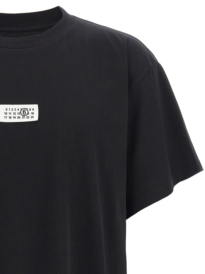 Mm6 Maison Margiela Numeric Signature Mm6 T shirt - Nero | 84af7f61d00f34feb647222d5fa7cb960188b718