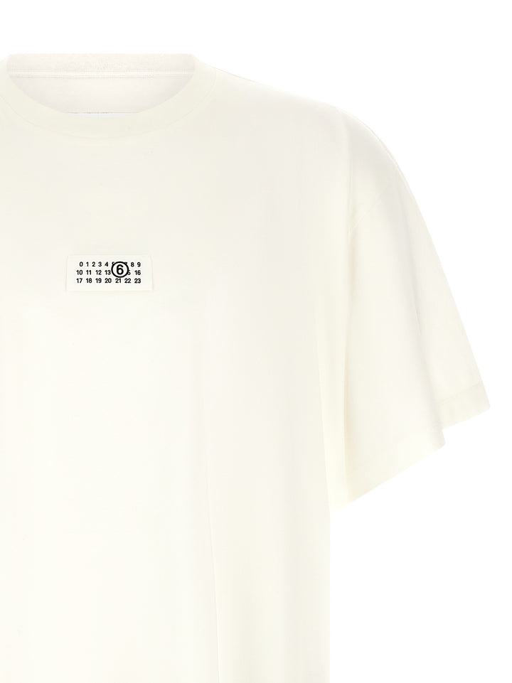 Mm6 Maison Margiela Numeric Signature Mm6 T shirt - Bianco | 3202487ffc8eb42a64ebe601ff5929d9f9a3e11b