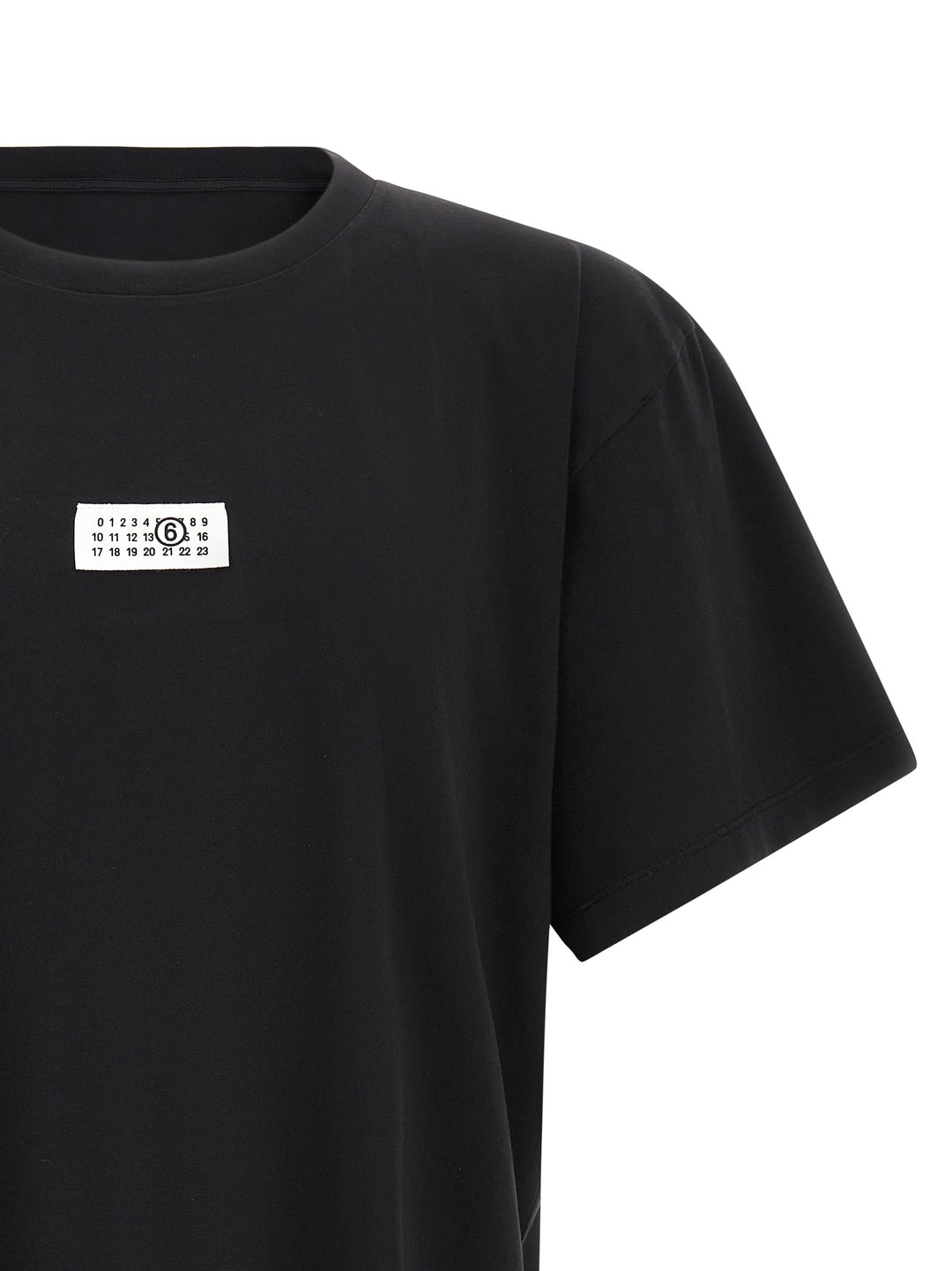 Mm6 Maison Margiela Logo Patch T shirt - Nero | 38668892357152d9d0faf8caa0d531bfcd81be2c