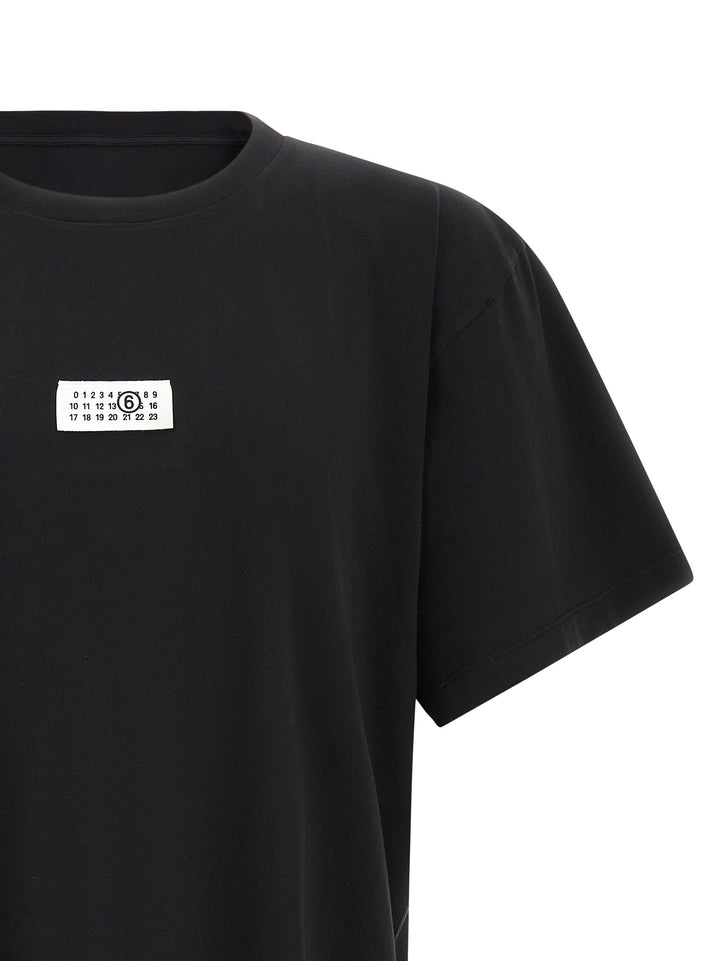 Mm6 Maison Margiela Logo Patch T shirt - Nero | 38668892357152d9d0faf8caa0d531bfcd81be2c