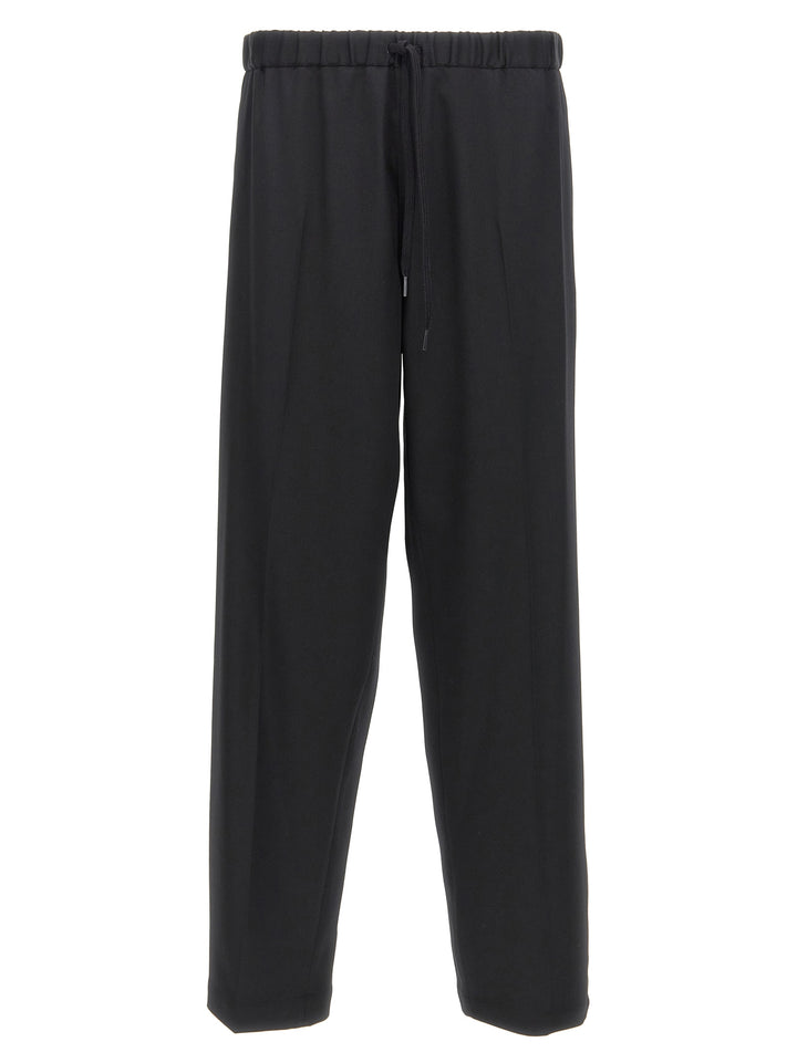 Mm6 Maison Margiela Wool Pantaloni - Nero | 02e312e4f59849824864aab38fdd4f2c3011b9b3