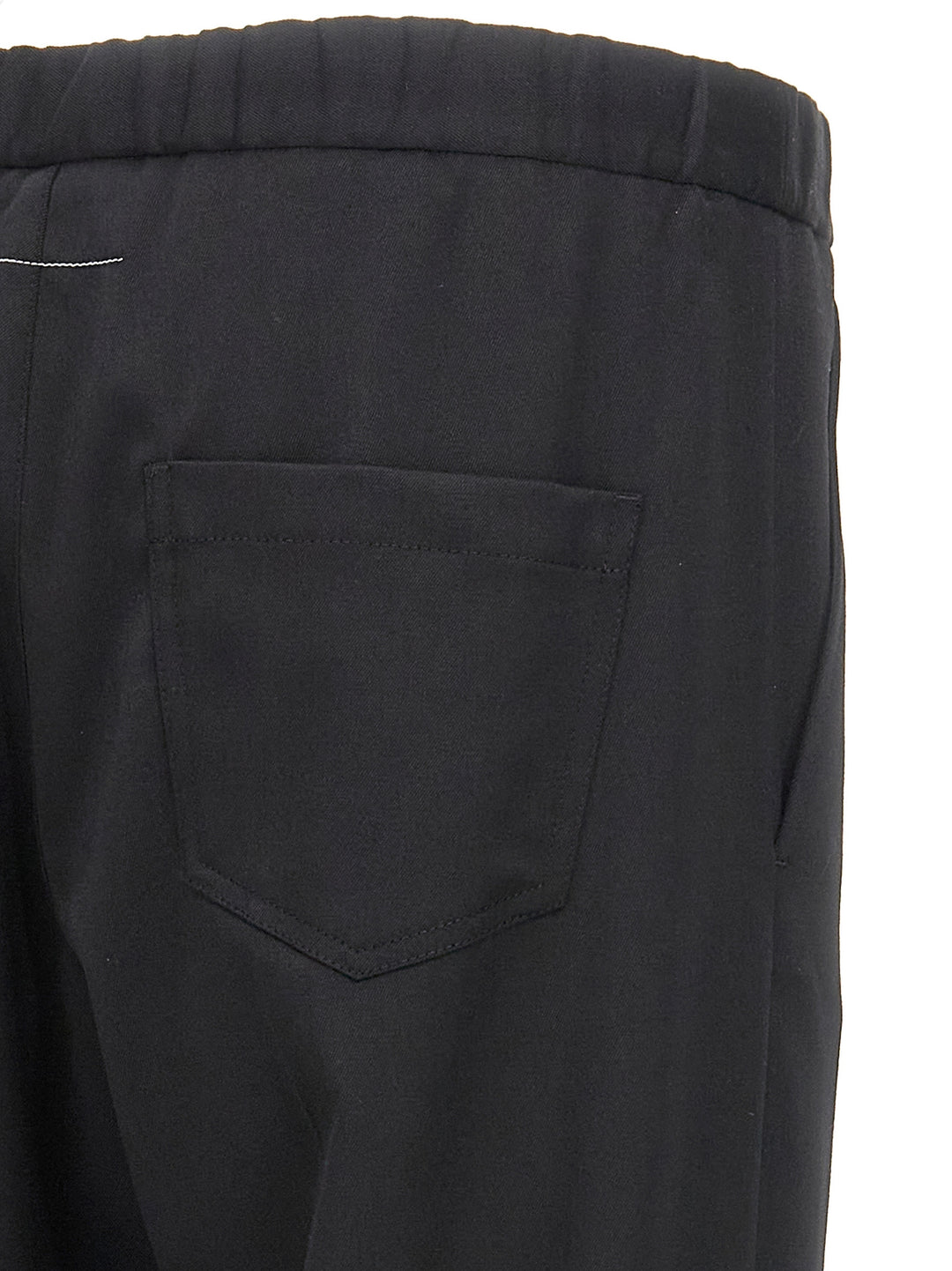 Mm6 Maison Margiela Wool Pantaloni - Nero | aa98e95fac98192405577329e34a2492a39faacf