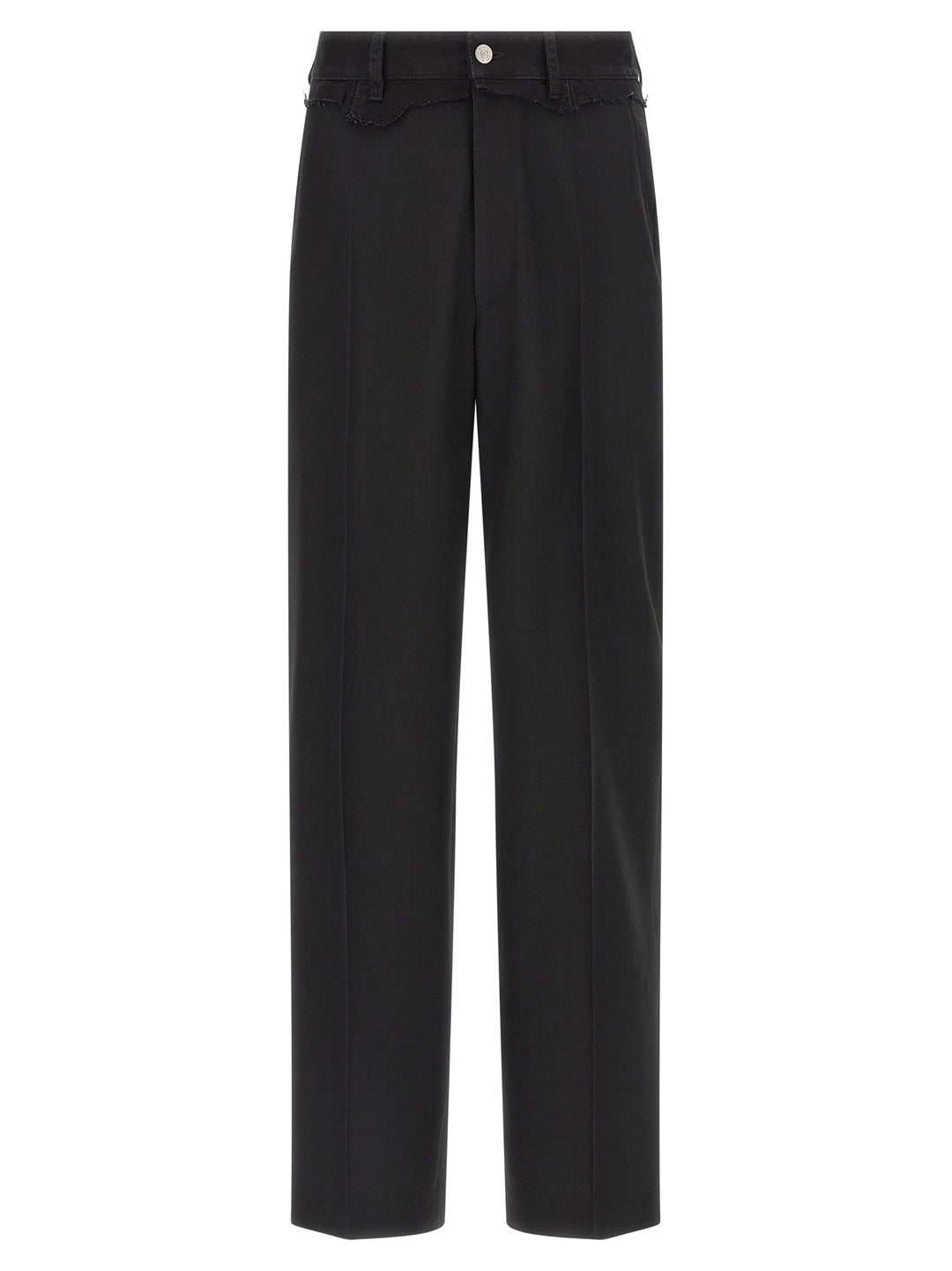 Mm6 Maison Margiela Denim Insert Pantaloni - Nero | d6ff63a0a1d724e269969f89e4e9345e314bce9b