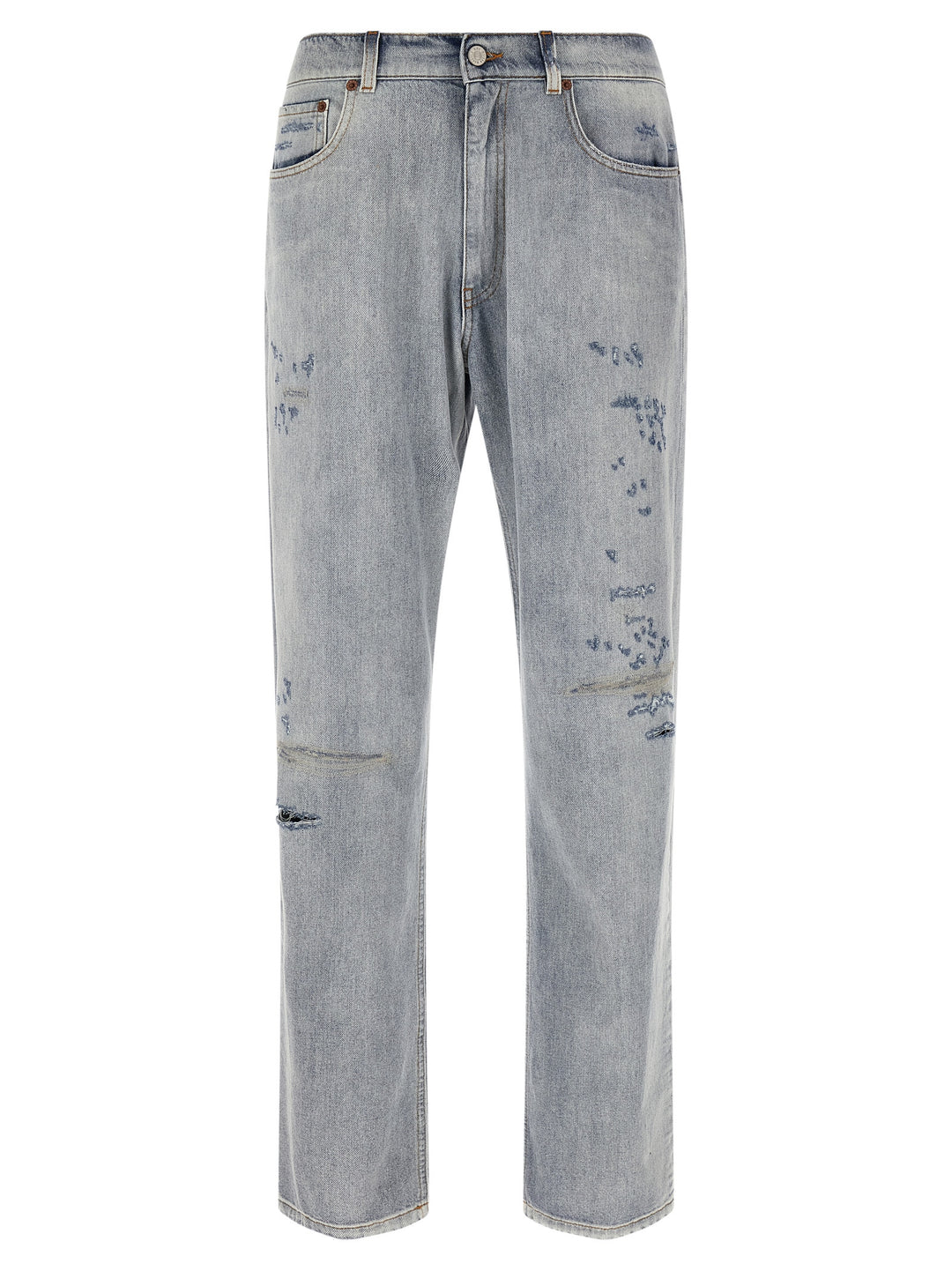 Mm6 Maison Margiela Used Effect Jeans - Celeste | 03fdd677ae6475977a111a2b78633a3c07f90f49