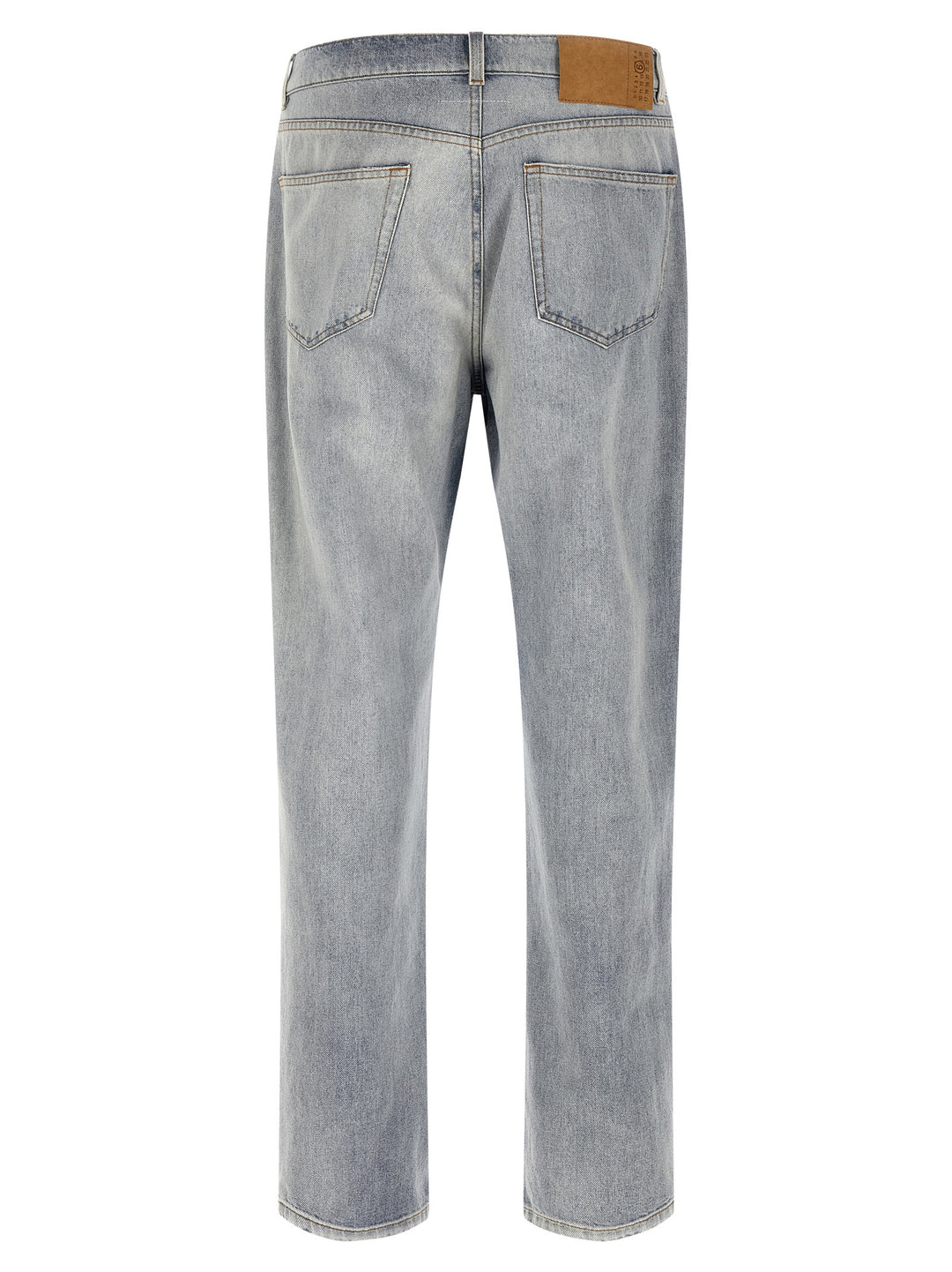 Mm6 Maison Margiela Used Effect Jeans - Celeste | 2eb85d283a106baec34d6ade8862ec6ccc6f8b14