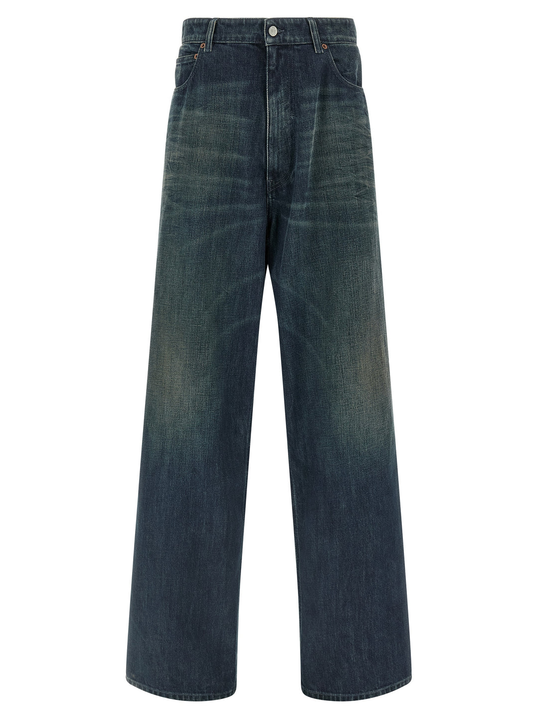 Mm6 Maison Margiela Numeric Signature Mm6 Jeans - Blu | 2ee1f590043b2e3fdbd170f4b21ba3e822a8c823